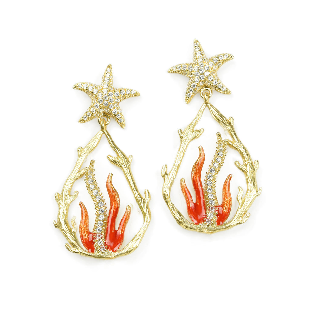 EARRINGS IN SILVER WITH ZIRCONS