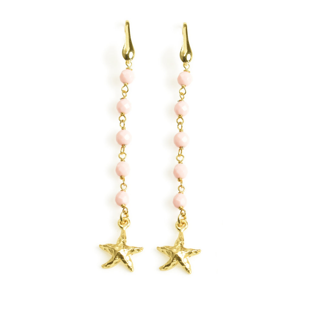 EARRINGS IN SILVER WITH CORAL
