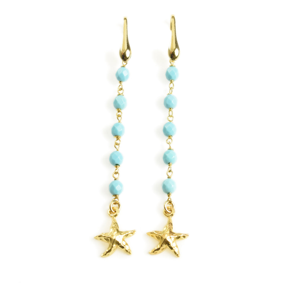 EARRINGS IN SILVER WITH TURQUOISE