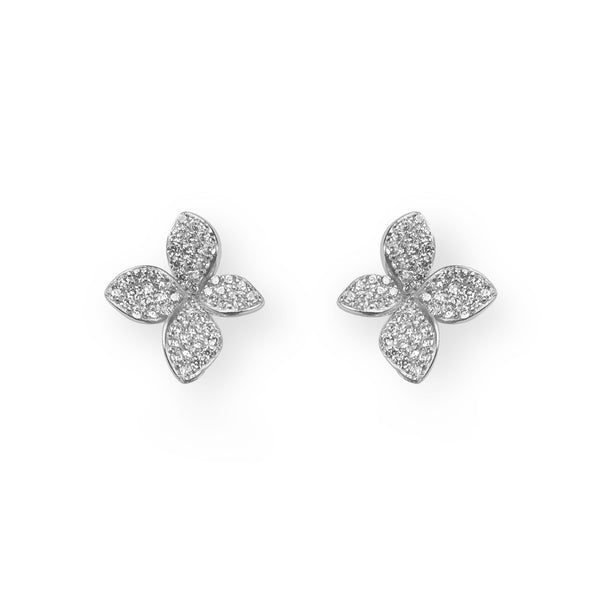 EARRINGS IN SILVER WITH ZIRCONS