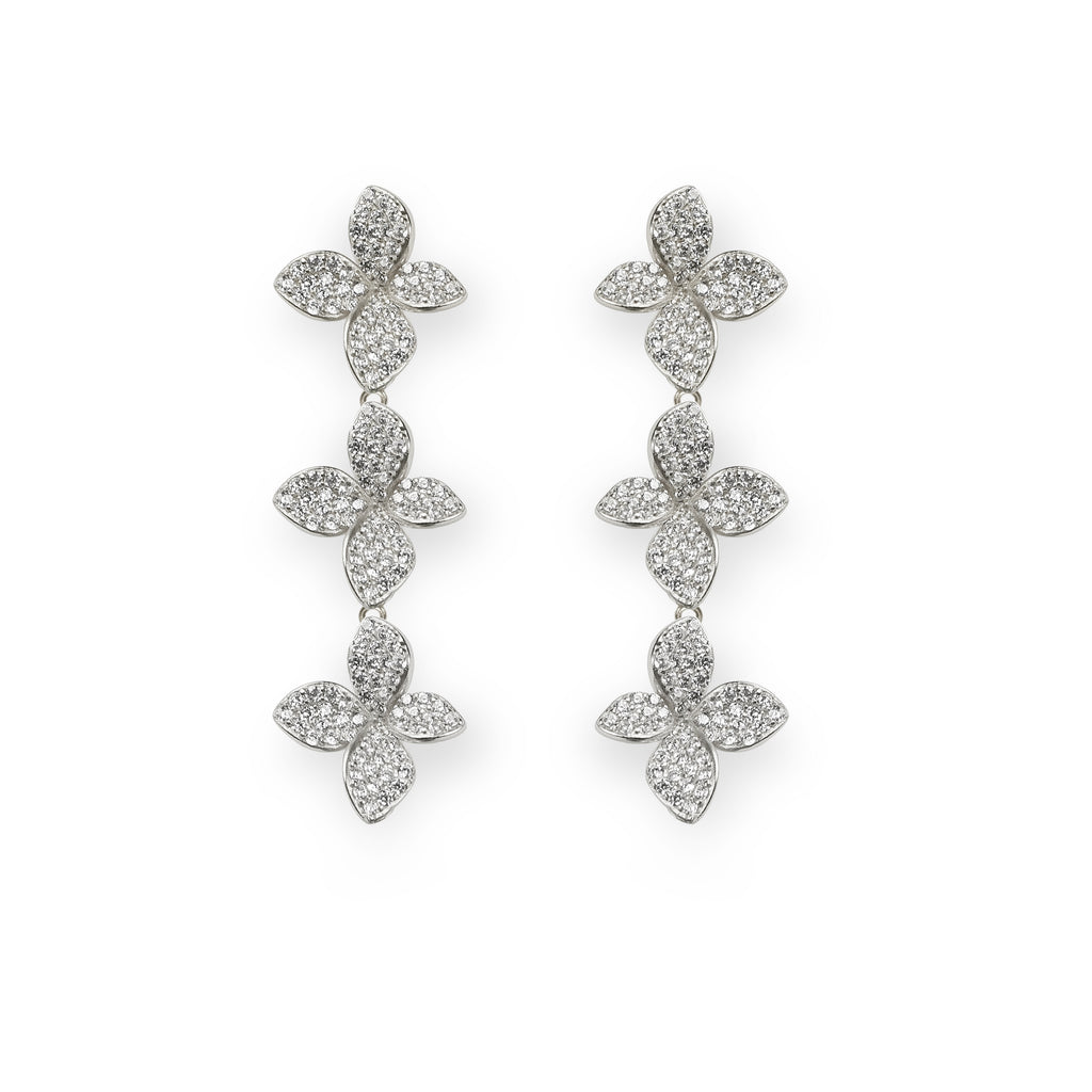 EARRINGS IN SILVER WITH ZIRCONS
