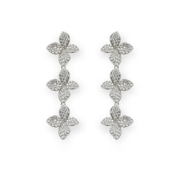 EARRINGS IN SILVER WITH ZIRCONS