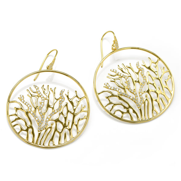 EARRINGS IN SILVER WITH ZIRCONS