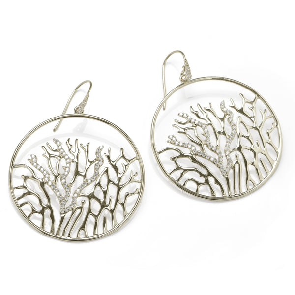 EARRINGS IN SILVER WITH ZIRCONS