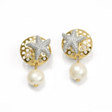 EARRINGS IN SILVER WITH PEARLS