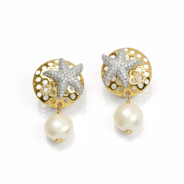 EARRINGS IN SILVER WITH PEARLS