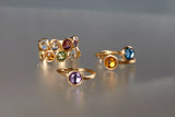 RING JAIPUR IN GOLD WITH CITRINE