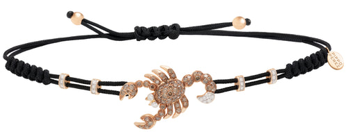 BRACELET WITH SCORPION IN GOLD AND DIAMONDS