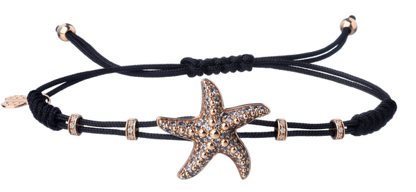 BRACELET WITH STARFISH IN GOLD AND BLUE SAPPHIRES