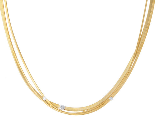 NECKLACE MASAI IN GOLD AND DIAMONDS