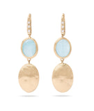 EARRINGS SIVIGLIA IN GOLD AND AQUAMARINE