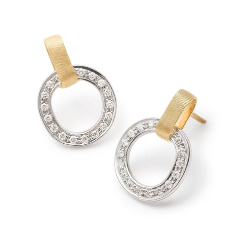 EARRINGS JAIPUR LINK IN GOLD AND DIAMONDS