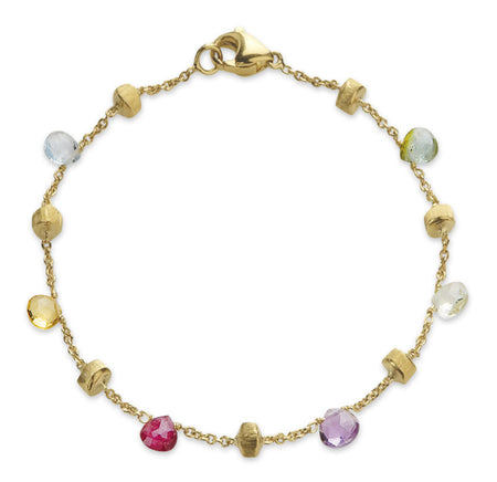 NECKLACE JAIPUR IN GOLD WITH SEMIPRECIOUS STONES