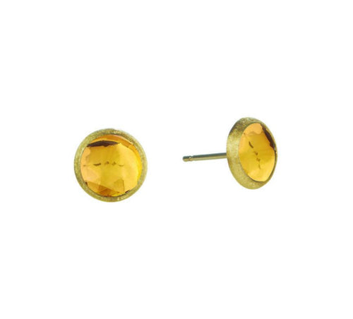 EARRINGS JAIPUR IN GOLD WITH CITRINE