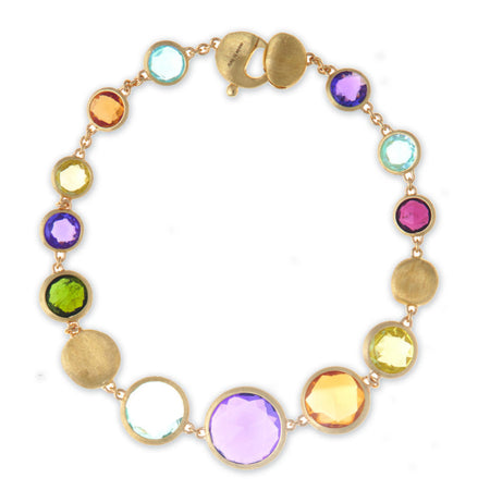 NECKLACE JAIPUR IN GOLD WITH SEMIPRECIOUS STONES