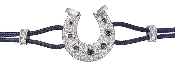 BRACELET WITH HORSESHOE IN GOLD AND DIAMONDS