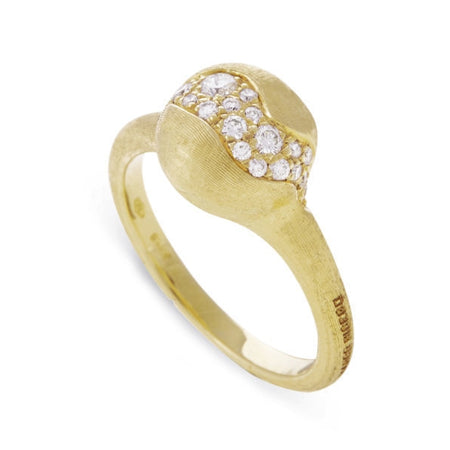 RING JAIPUR IN GOLD WITH GREEN PERIDOT