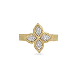 RING PRINCESS FLOWER IN GOLD WITH DIAMONDS