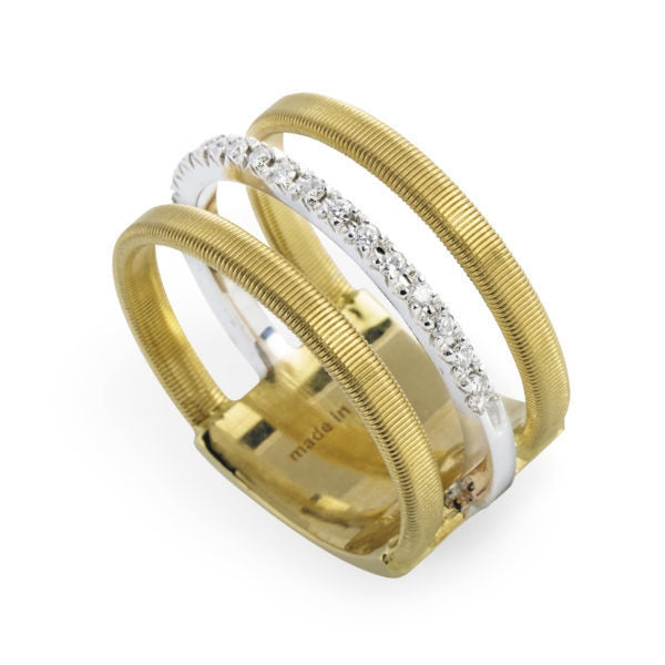 RING MASAI IN GOLD AND DIAMONDS