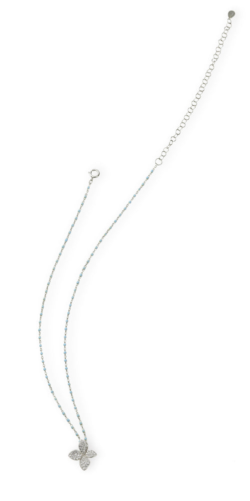 NECKLACE IN SILVER WITH ZIRCONS