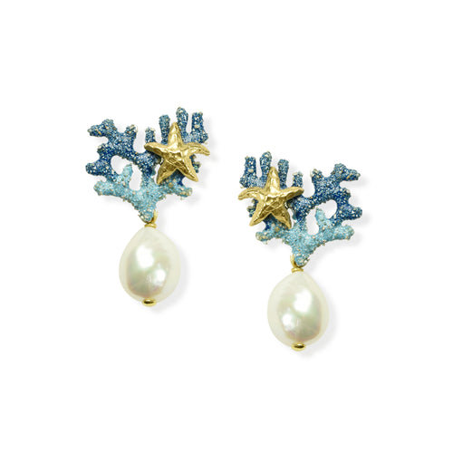 EARRINGS IN SILVER WITH PEARLS