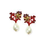 EARRINGS IN SILVER WITH PEARLS