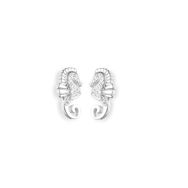 EARRINGS IN SILVER WITH ZIRCONS