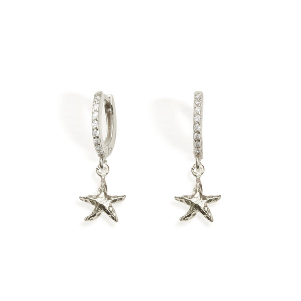 EARRINGS IN SILVER WITH ZIRCONS