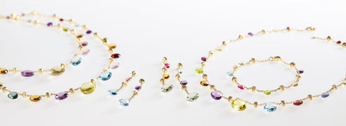 BRACELET PARADISE IN GOLD WITH SEMIPRECIOUS STONES