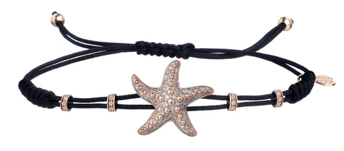 BRACELET WITH STARFISH IN GOLD AND DIAMONDS
